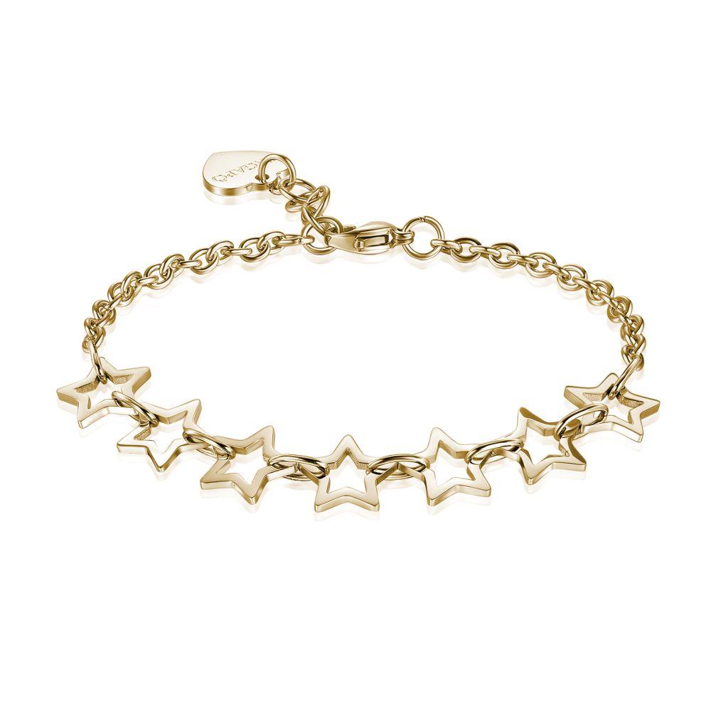 BRACCIALE CON STELLINE DORATO - S