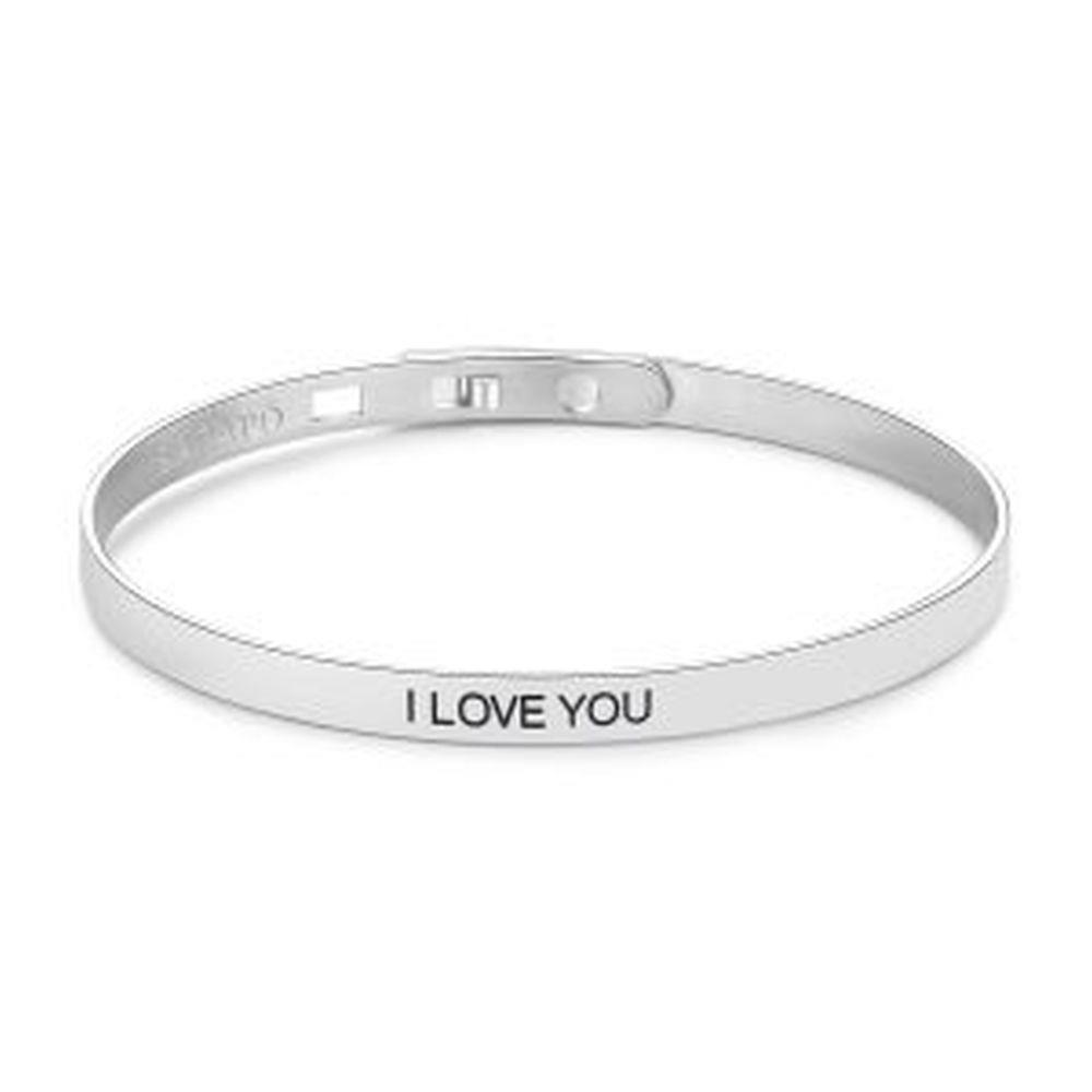 BRACCIALE HAPPY RIGIDO "I LOVE YOU" - S