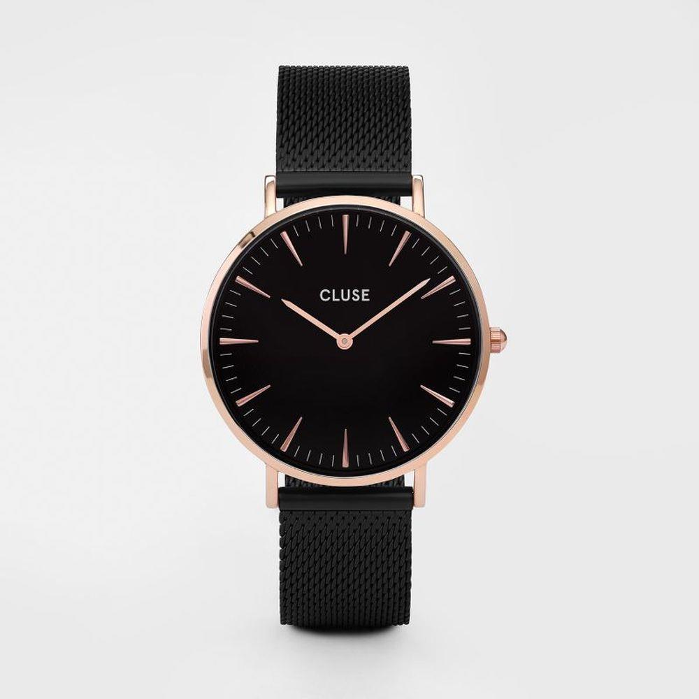 CLUSE LA BOHEME MESH ROSE GOLD BLACK/BLACK - CLUSE