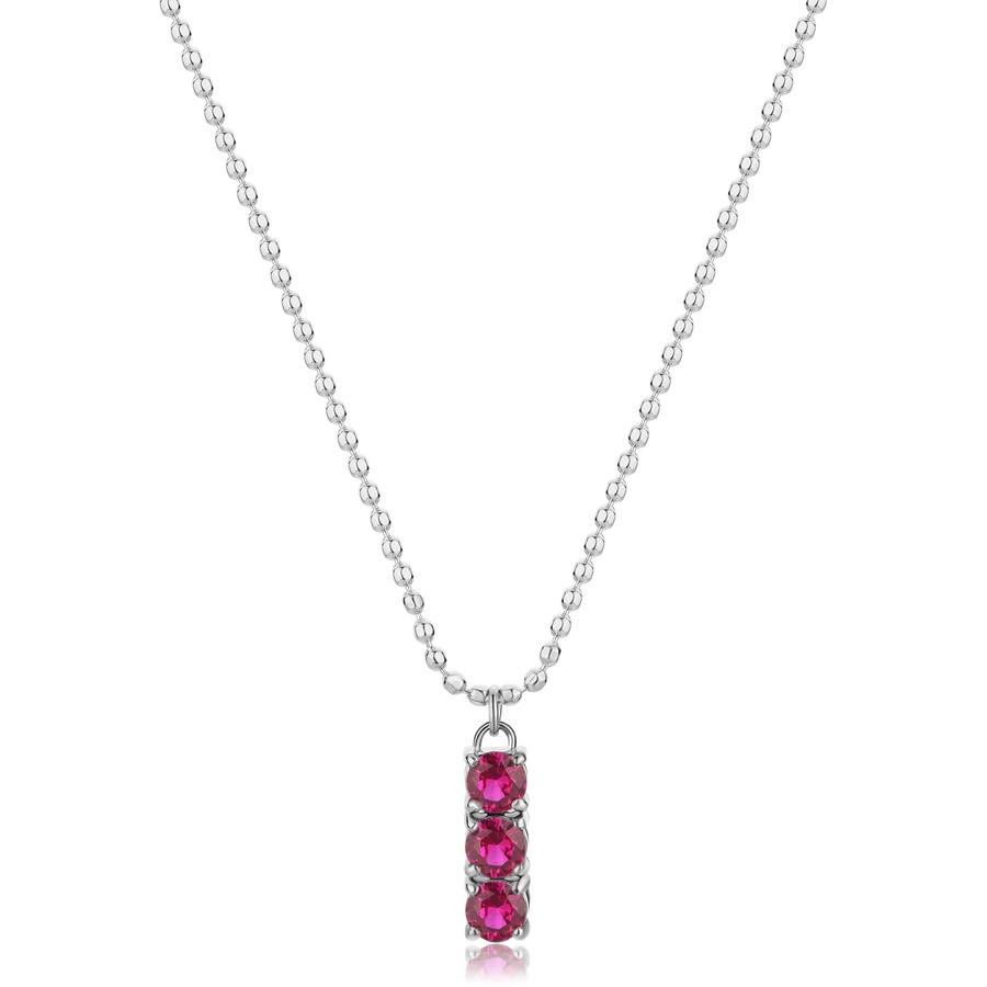 COLLANA DAZZLY IN ACCIAIO 316L, CON PENDENTE  E CU - S