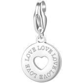 SAGAPO CIONDOLO DONNA IN ACCIAIO LOVE AMORE - S