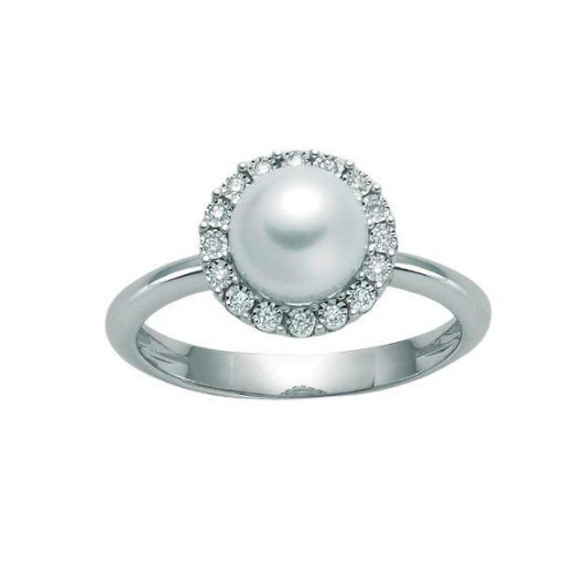 ANELLO PERLA E DIAMANTI YUKIKO - YUKIKO