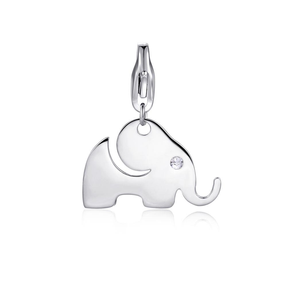 CHARM ELEFANTE SILVER - S