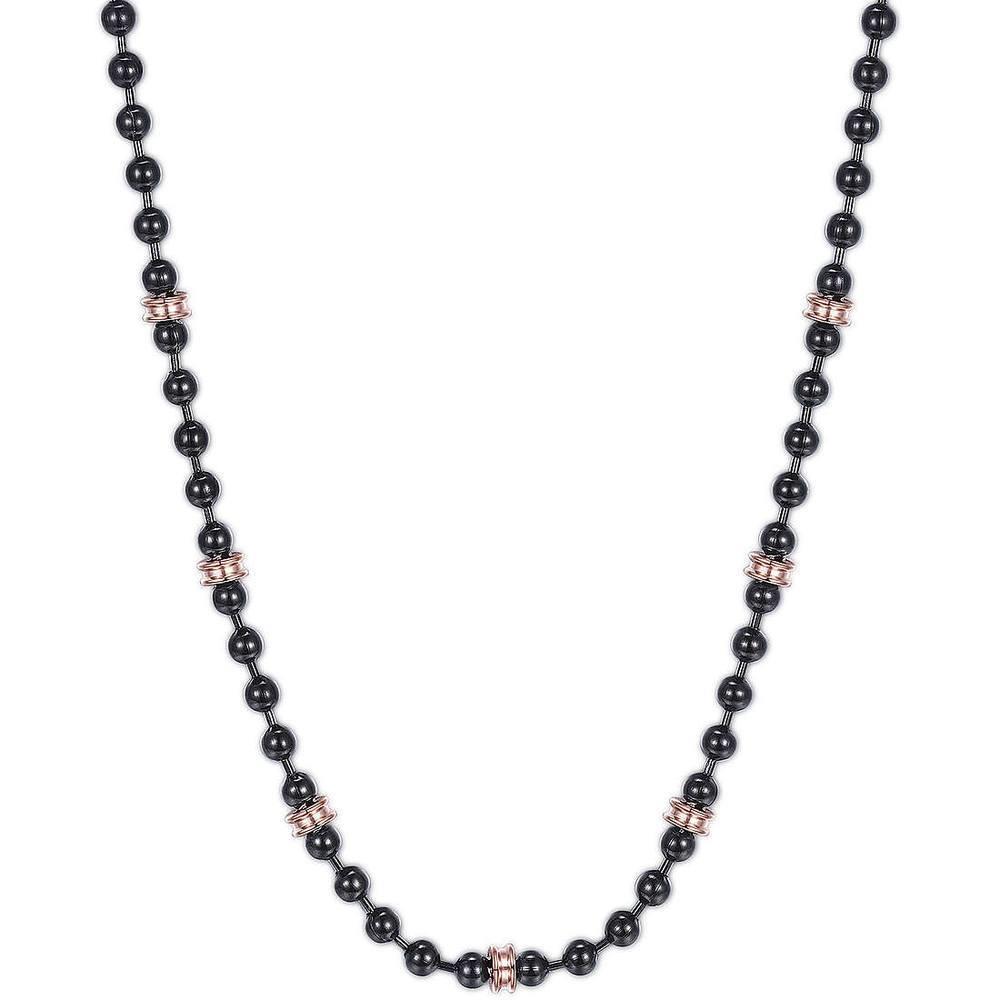 S'AGAP&Ograve; COLLANA UOMO ZENIT ACCIAIO BICOLORE - S