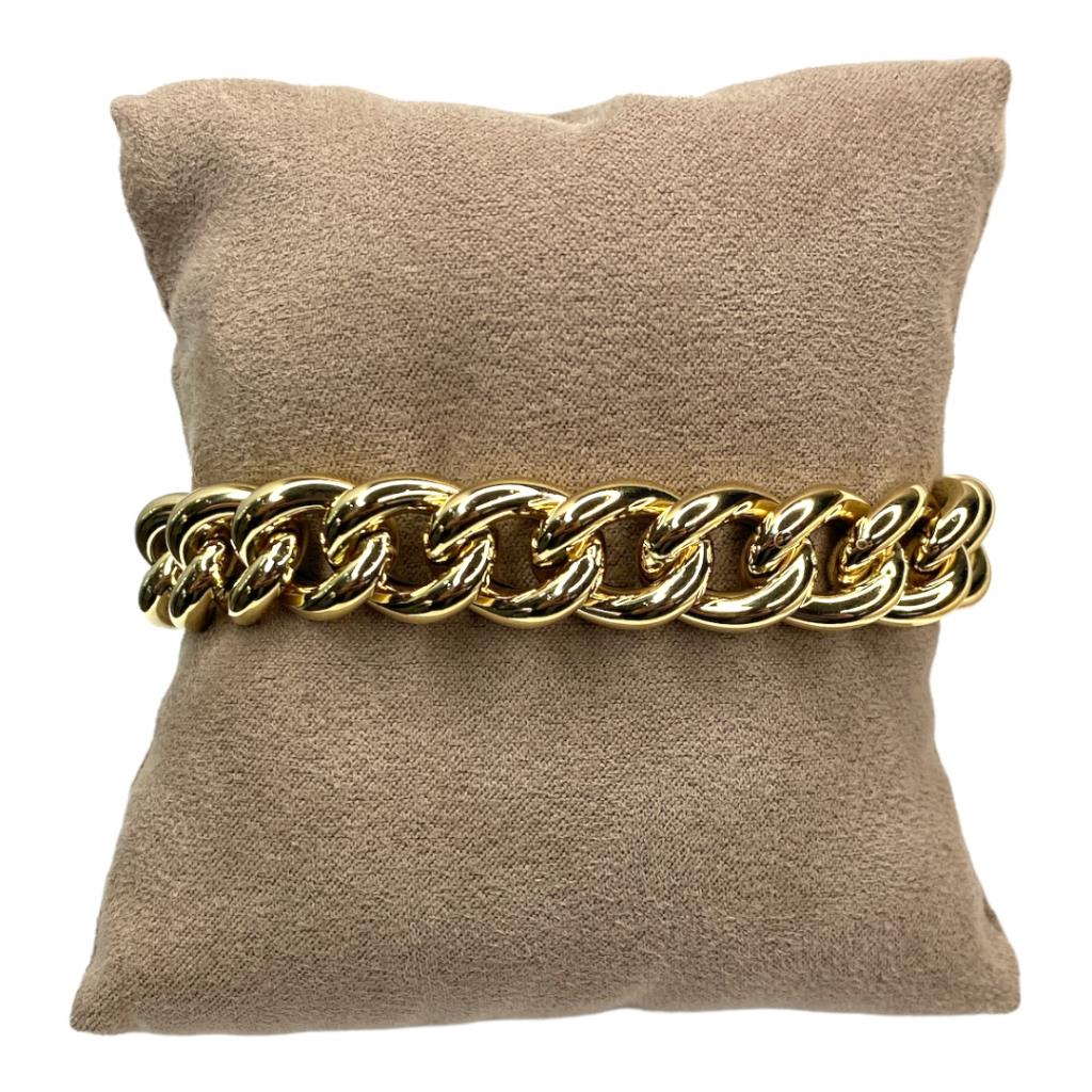 BRACCIALE DONNA GROUMETTE GRANDE IN ORO - JIMMY O