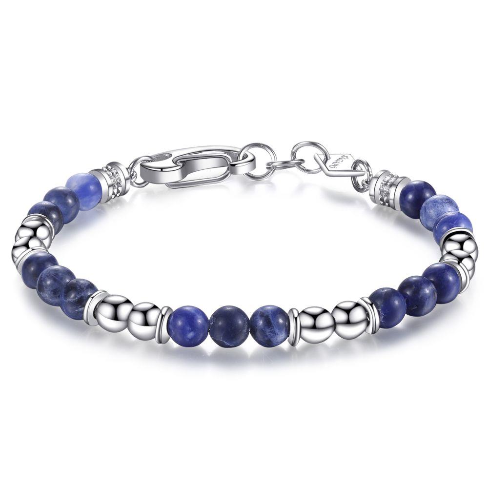 BRACCIALE HOOK CON PIETRE BLU  - S