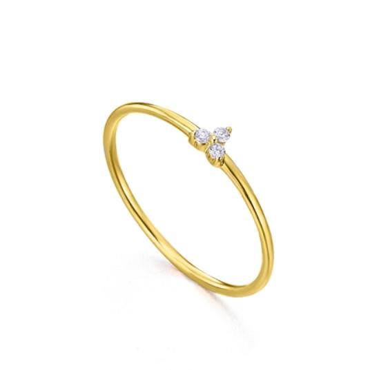 ANELLO TRIFOGLIO LE CARR&Egrave; - LE CARRE