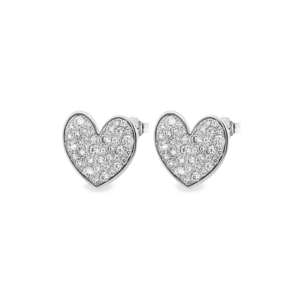ORECCHINI LOBO CUORE PAVÈ OVERSIZED - STARDUST TEN - RUE DES MILLE