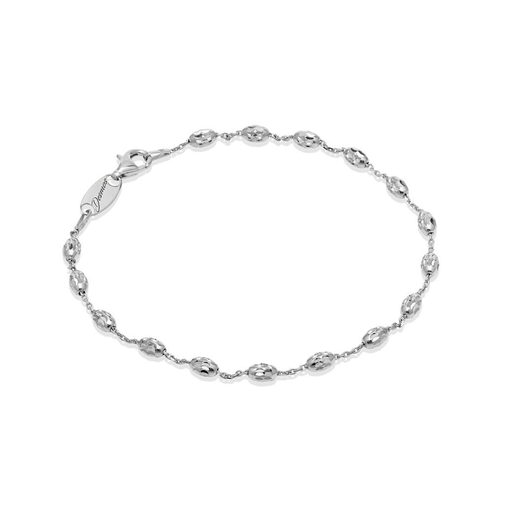 BRACCIALE CATENA INSERTI OVALI DESMOS RODIATO - DESMOS