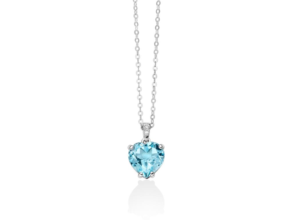COLLANA YUKIKO TOPAZIO E DIAMANTI - YUKIKO