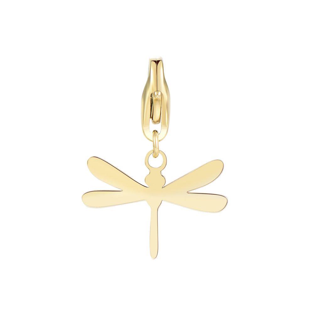 CHARM LIBELLULA DORATA - S