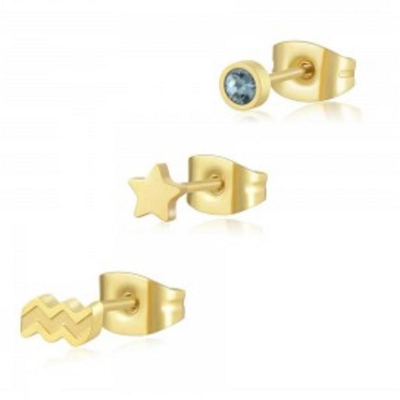 TRIS ORECCHINI CLICK ACQUARIO - S