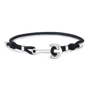 BRACCIALE ANCHOR S'AGAP&Ograve; NERO - S
