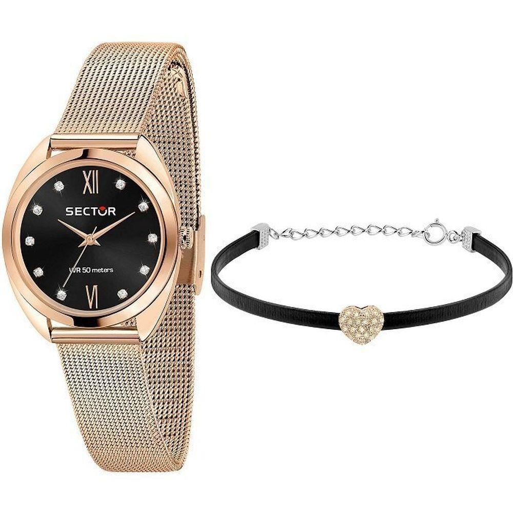 SECTOR 955 BLACK DIAL MESH BR RG - SECTOR