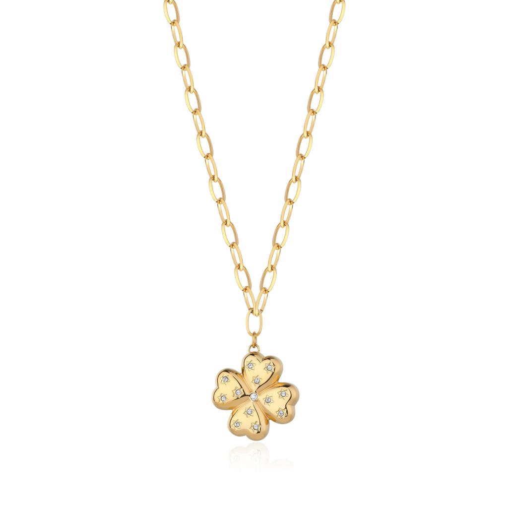COLLANA STELLAR QUADRIFOGLIO S'AGAP&Ograve; - S