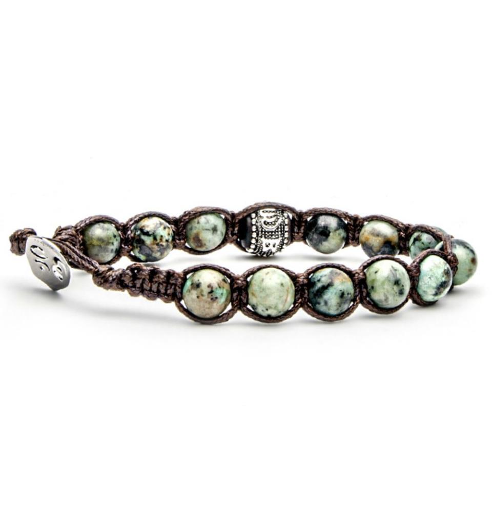 BRACCIALE TAMASHII RUOTA DELLA PREGHIERA TURCHESE AFRICANO - TAMASHII