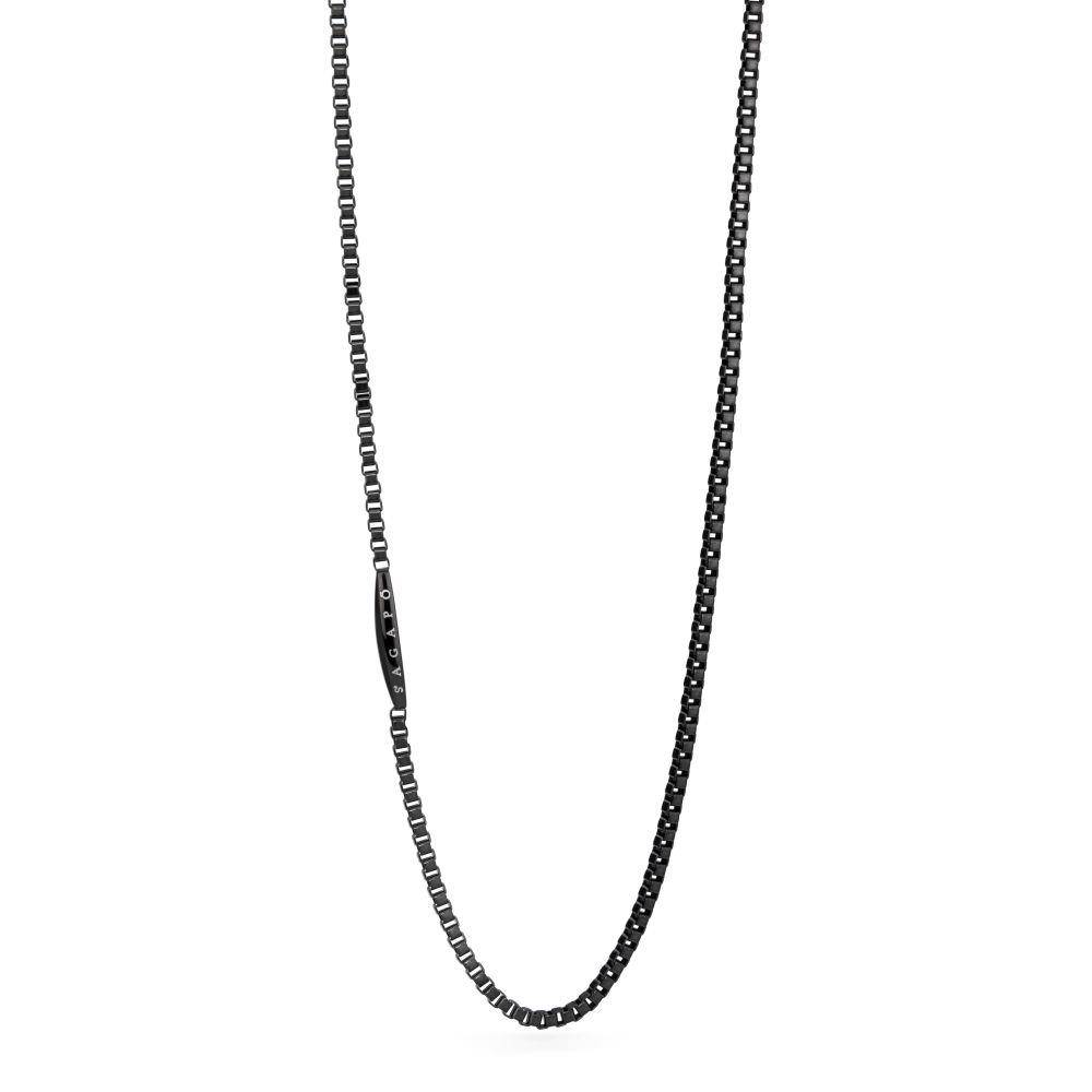 COLLANA BRIDGE IN ACCIAIO E PVD NERO - S