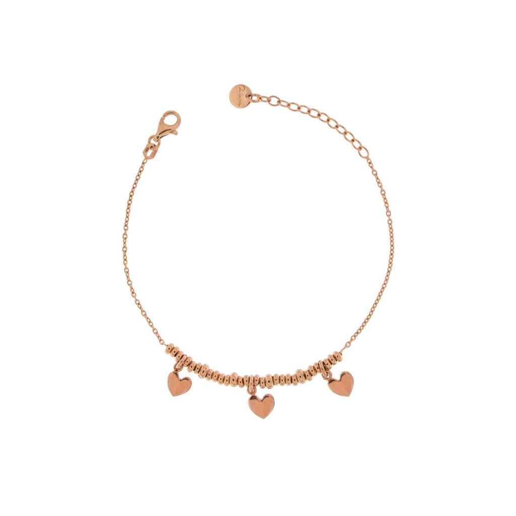 BRACCIALE MICRO ANELLI 3 CUORI - RUE DES MILLE
