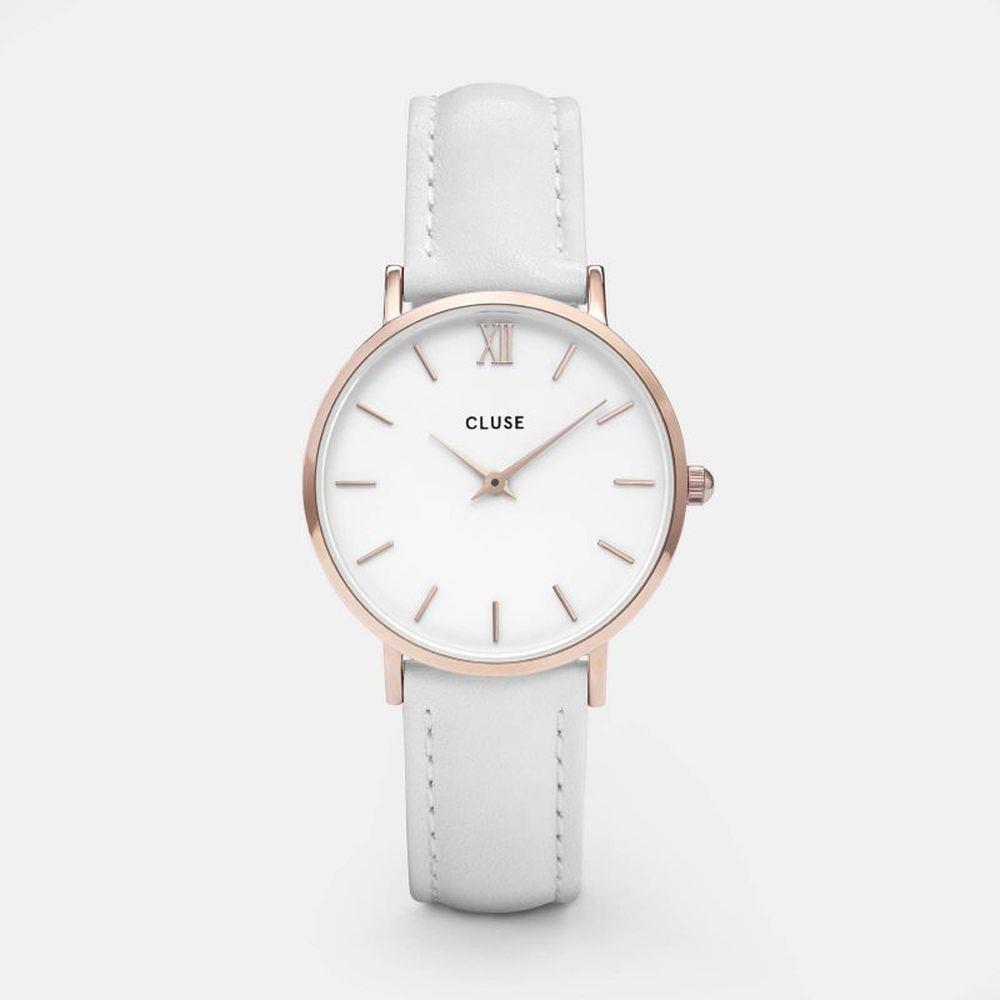 CLUSE MINUIT ROSE GOLD WHITE/WHITE - CLUSE