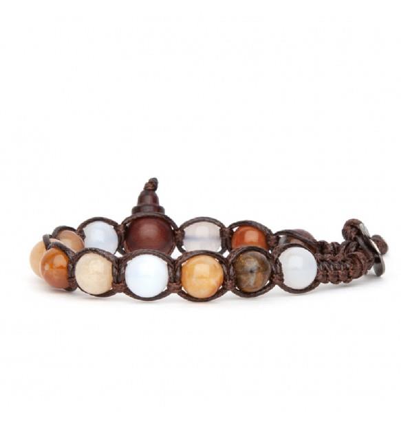 BRACCIALE TAMASHII ORCHID CHALCEDONY  - TAMASHII