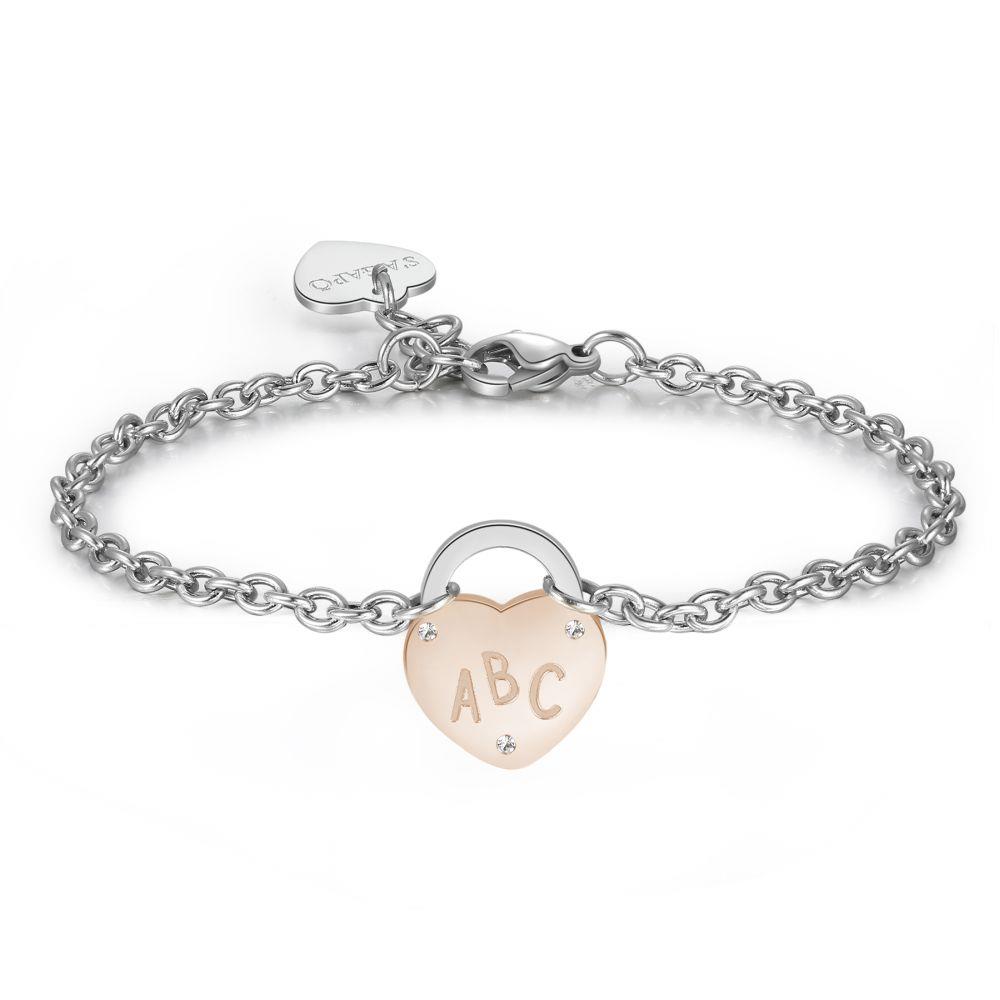 BRACCIALE CATENA CON MEDAGLIETTA FRASE MAESTRA - S