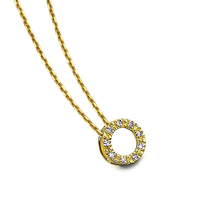 COLLANA ORO GIALLO E DIAMANTI LE CARRE' - LE CARRE
