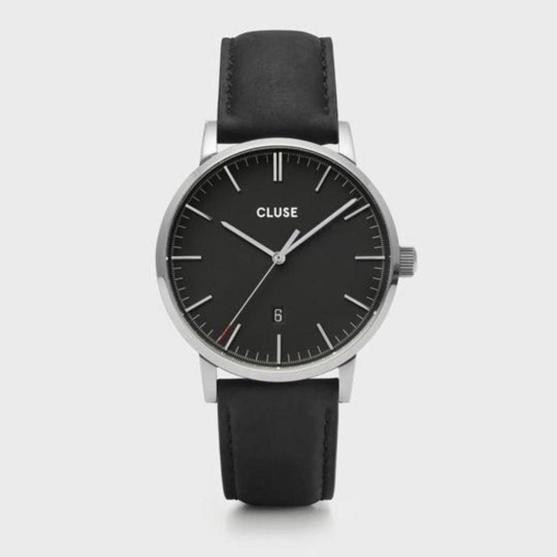 CLUSE ARAVIS 3H 40MM BLACK DIAL BLACK - CLUSE