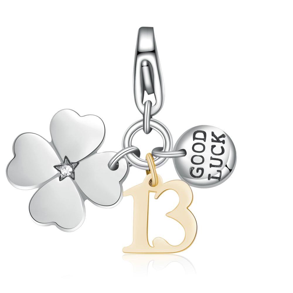 CHARM GOOD LUCK, QUADRIFOGLIO E 13 - S