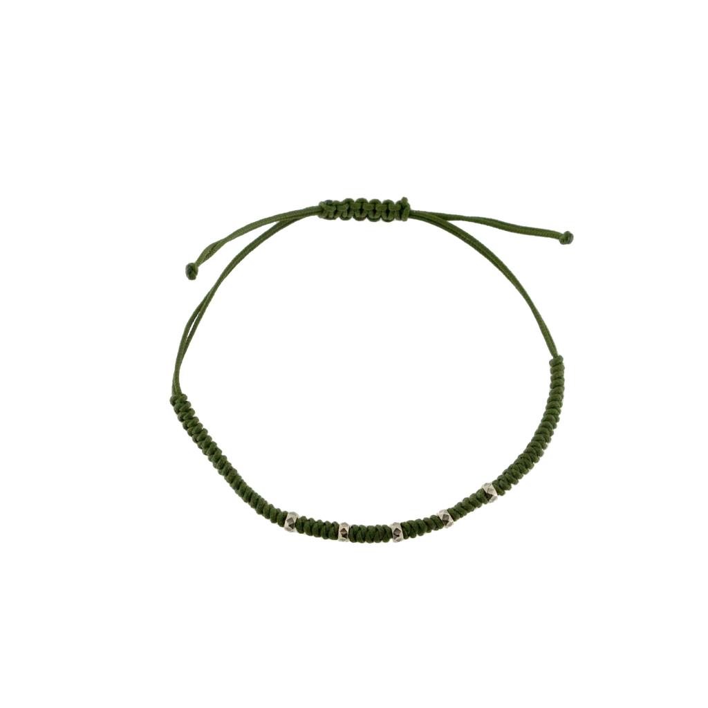 BRACCIALETTO CON INTRECCIO ROTONDO E MINI BORCHIE - TANGLE RUE DES MILLE - RUE DES MILLE