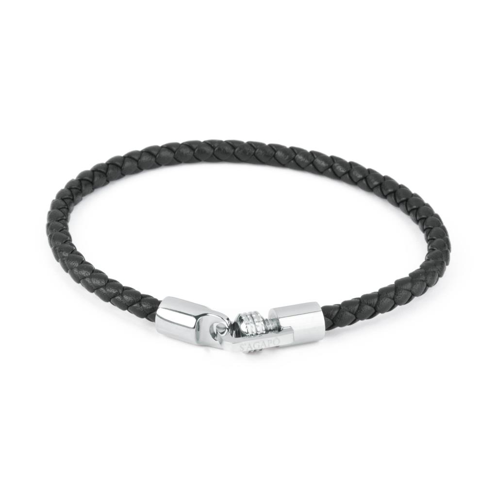 BRACCIALE CLIMBER PELLE NERO - S