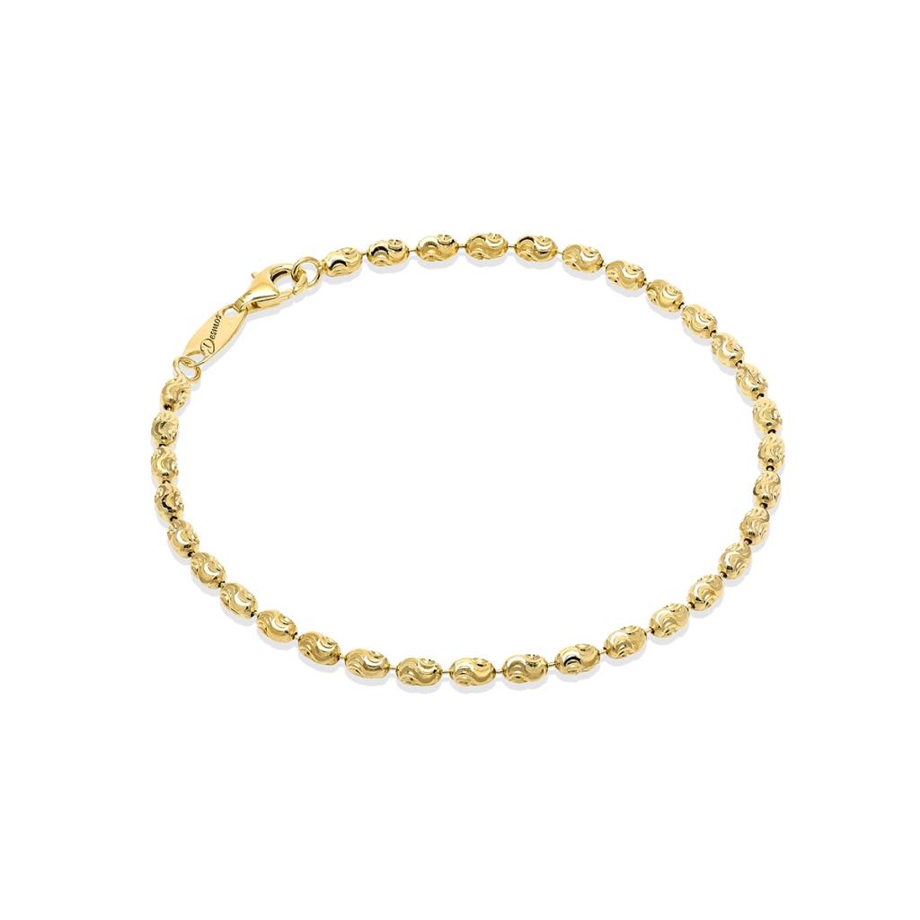 BRACCIALE PALLINE OVALI DESMOS GIALLO - DESMOS