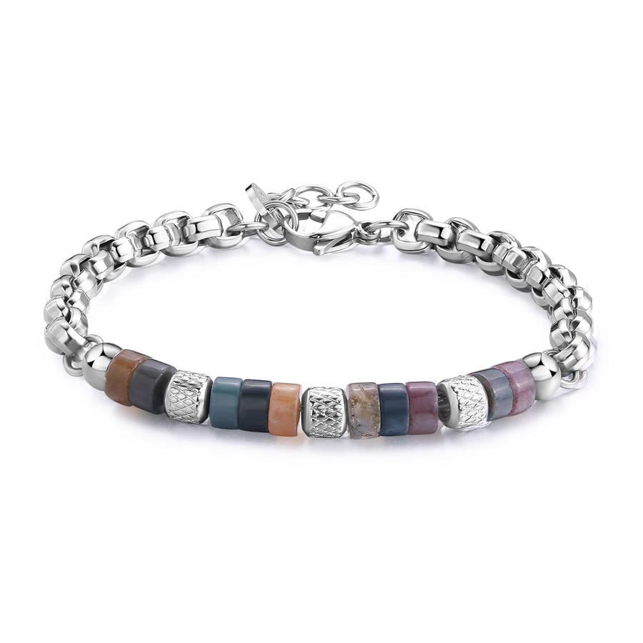 BRACCIALE RIOT IN ACCIAIO S'AGAPO' - S