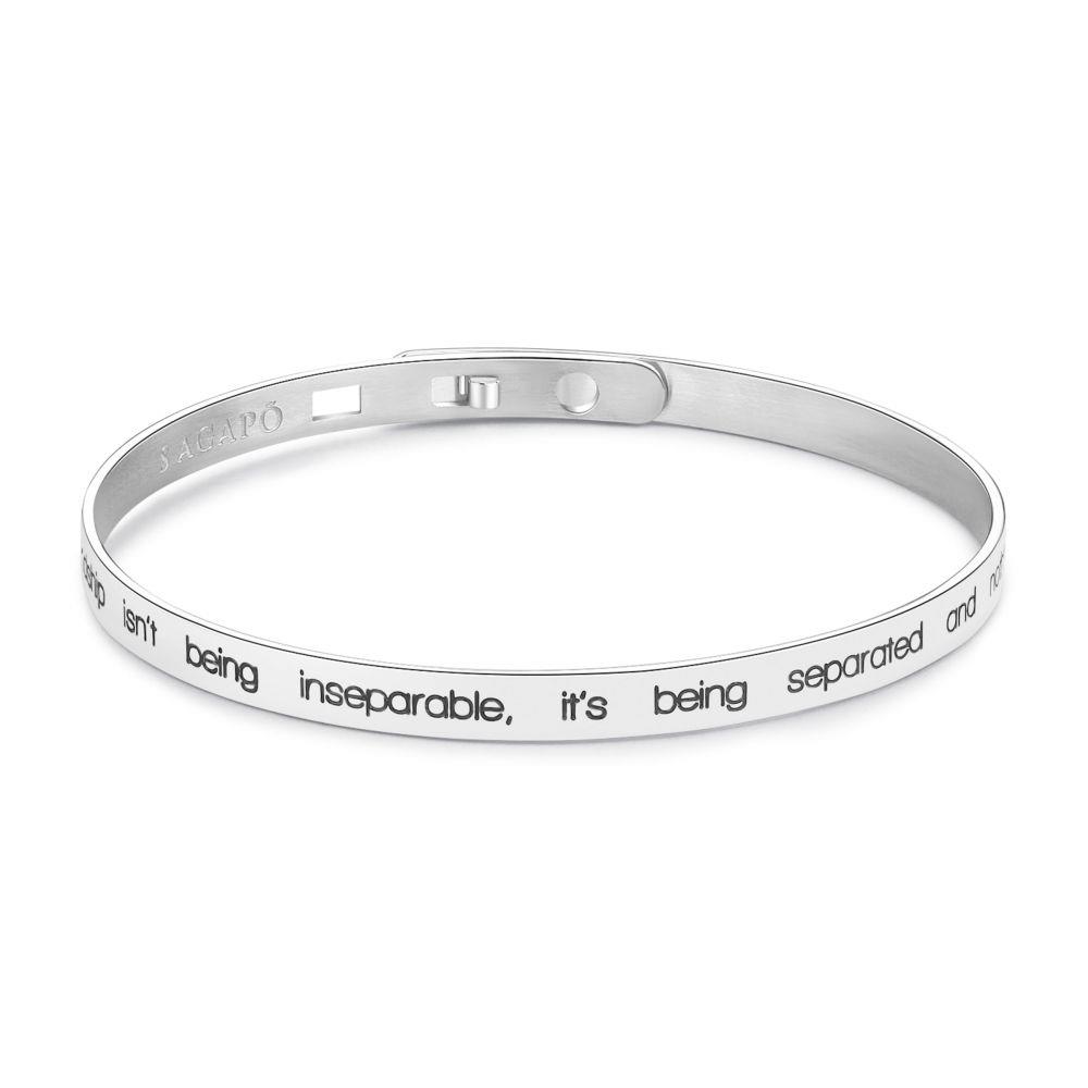BRACCIALE HAPPY RIGIDO CON FRASE FRIENDSHIP - S