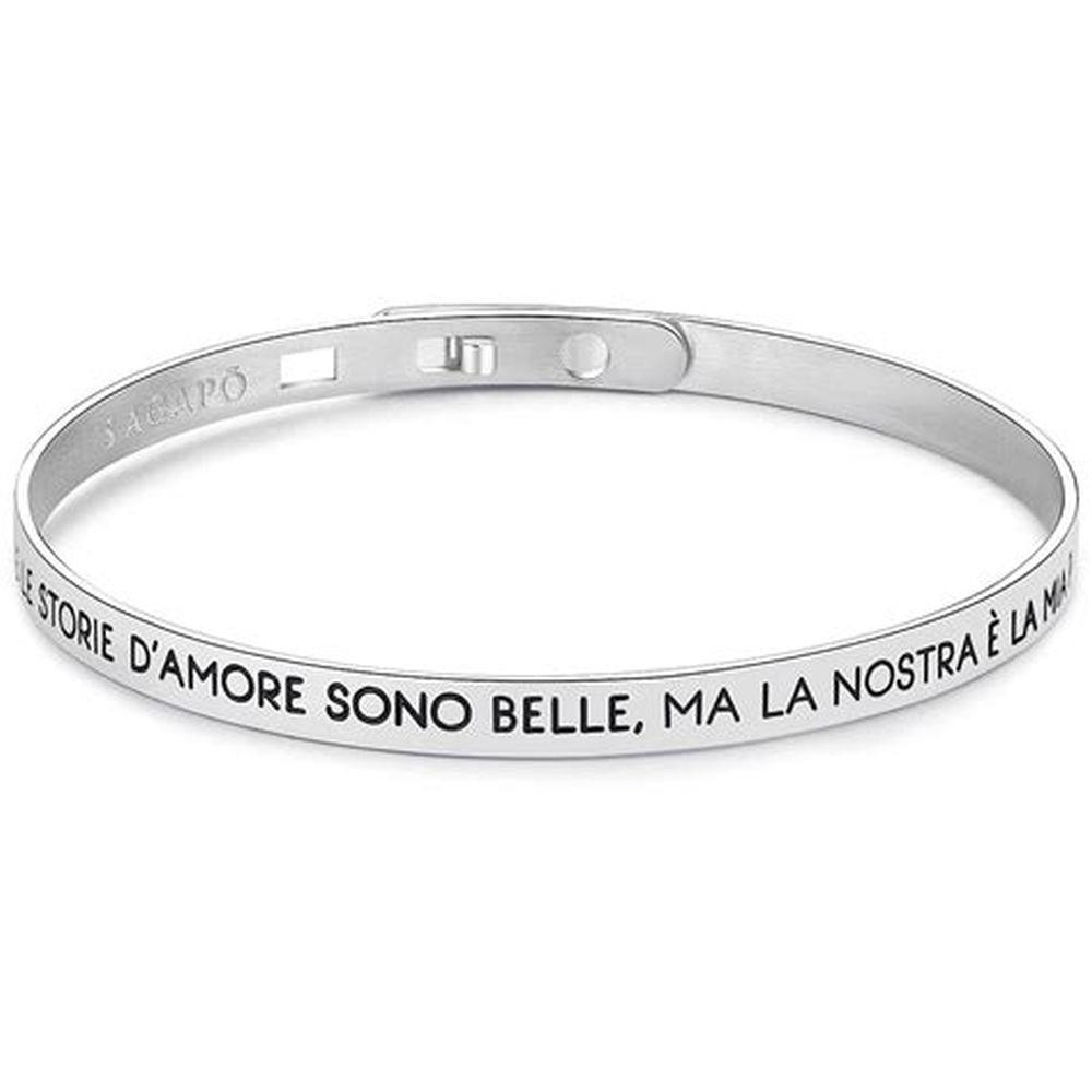 BRACCIALE HAPPY "TUTTE LE STORIE D'AMORE SONO BELLE MA LA NOSTRA È LA MIA PREFERITA" - S