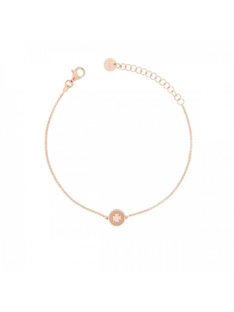 BRACCIALE CATENELLA CON MEDAGLIETTA CON QUADRIFOGLIO - RUE DES MILLE