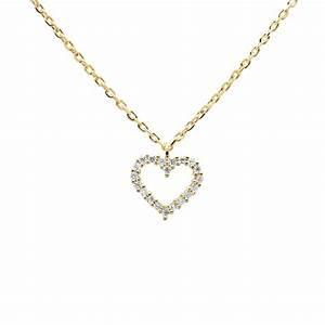 COLLANA IN ORO WHITE HEART - P D PAOLA