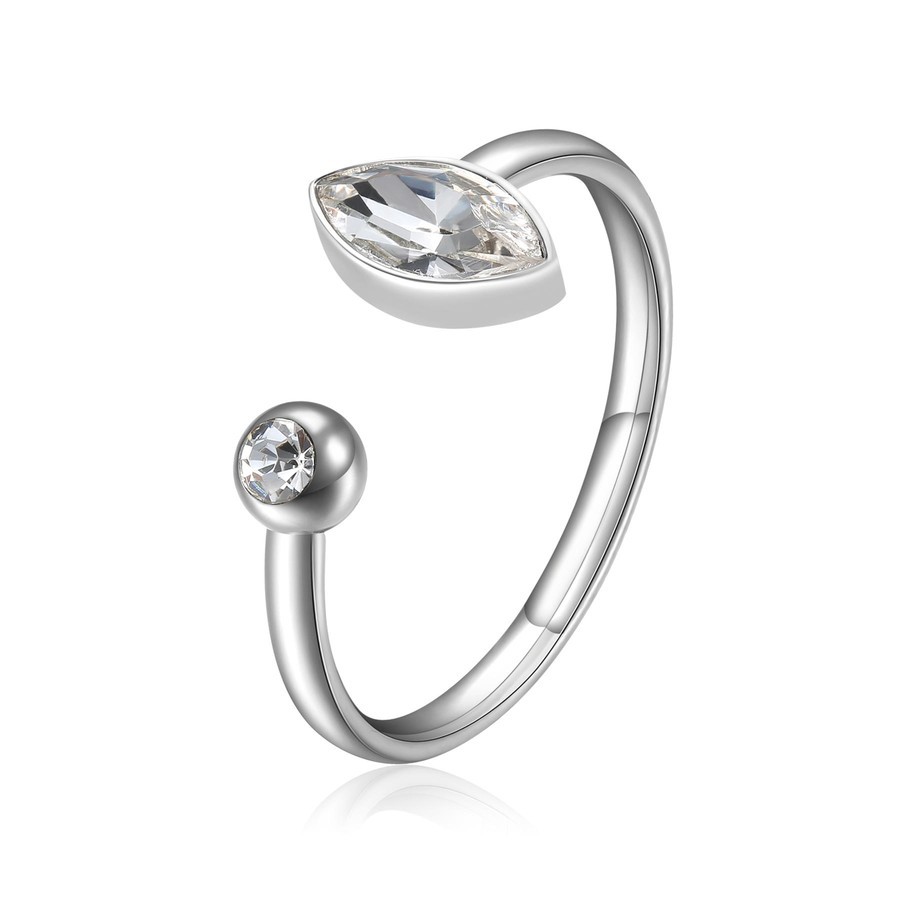 ANELLO CLICK CON CRISTALLI CRYSTAL - S