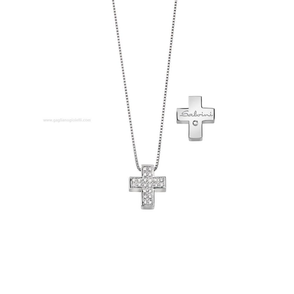 COLLANA ORO BIANCO E DIAMANTI COLLEZIONE I SEGNI - SALVINI