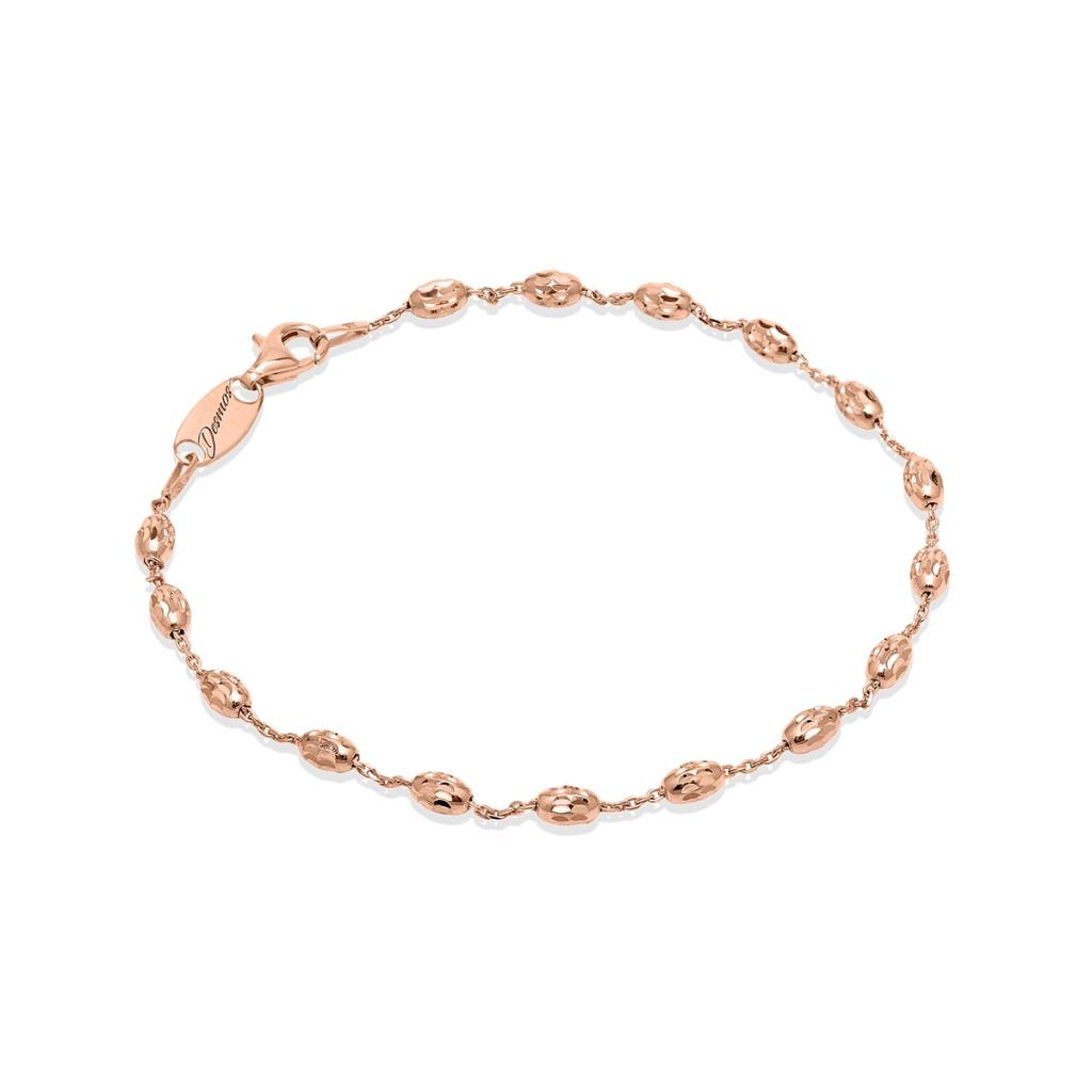 BRACCIALE CATENA INSERTI OVALI DESMOS ROSA - DESMOS