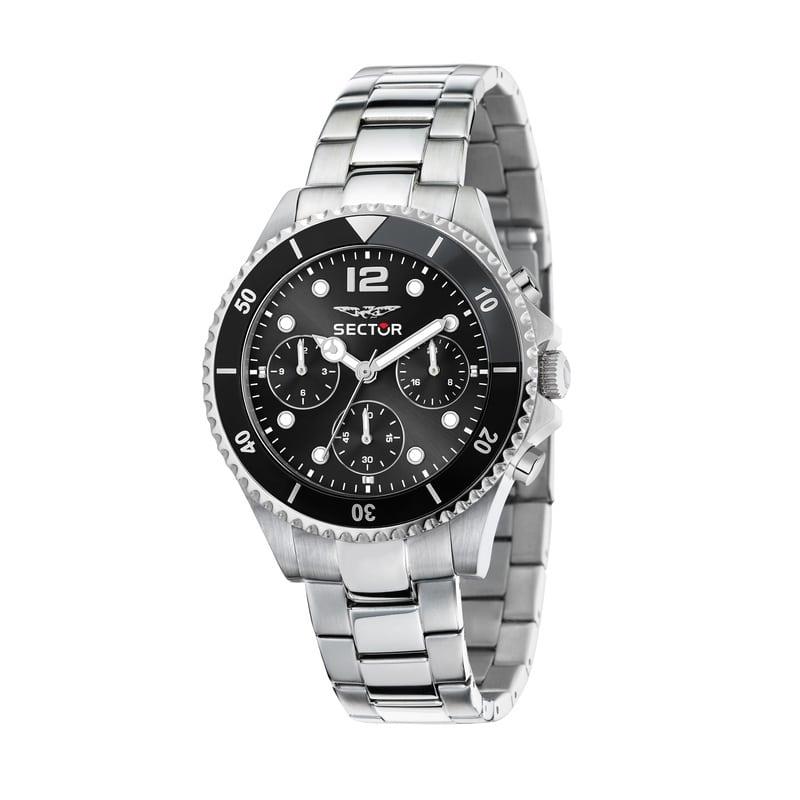 230 39MM MULT BLK DIAL BR SS - SECTOR
