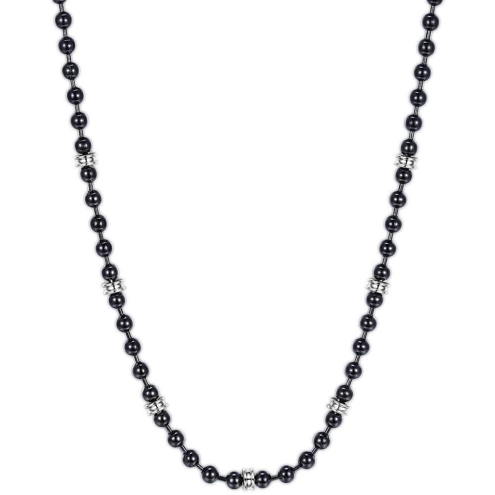 S'AGAP&Ograve; COLLANA UOMO ZENIT ACCIAIO BICOLORE - S