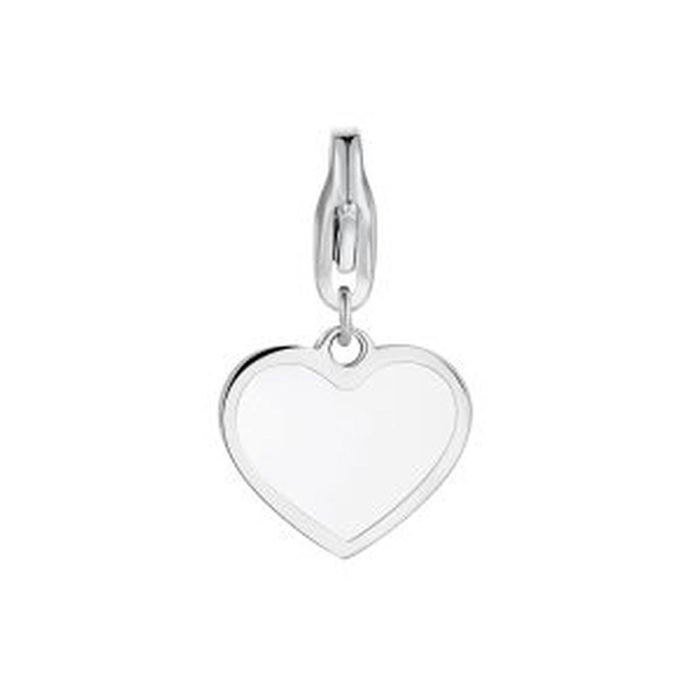 CHARM CUORICINO BIANCO SILVER - S