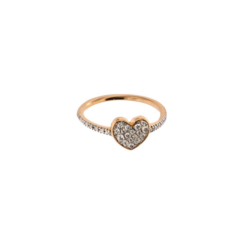 ANELLO CON CUORE E ZIRCONI MIS.12 - RUE DES MILLE