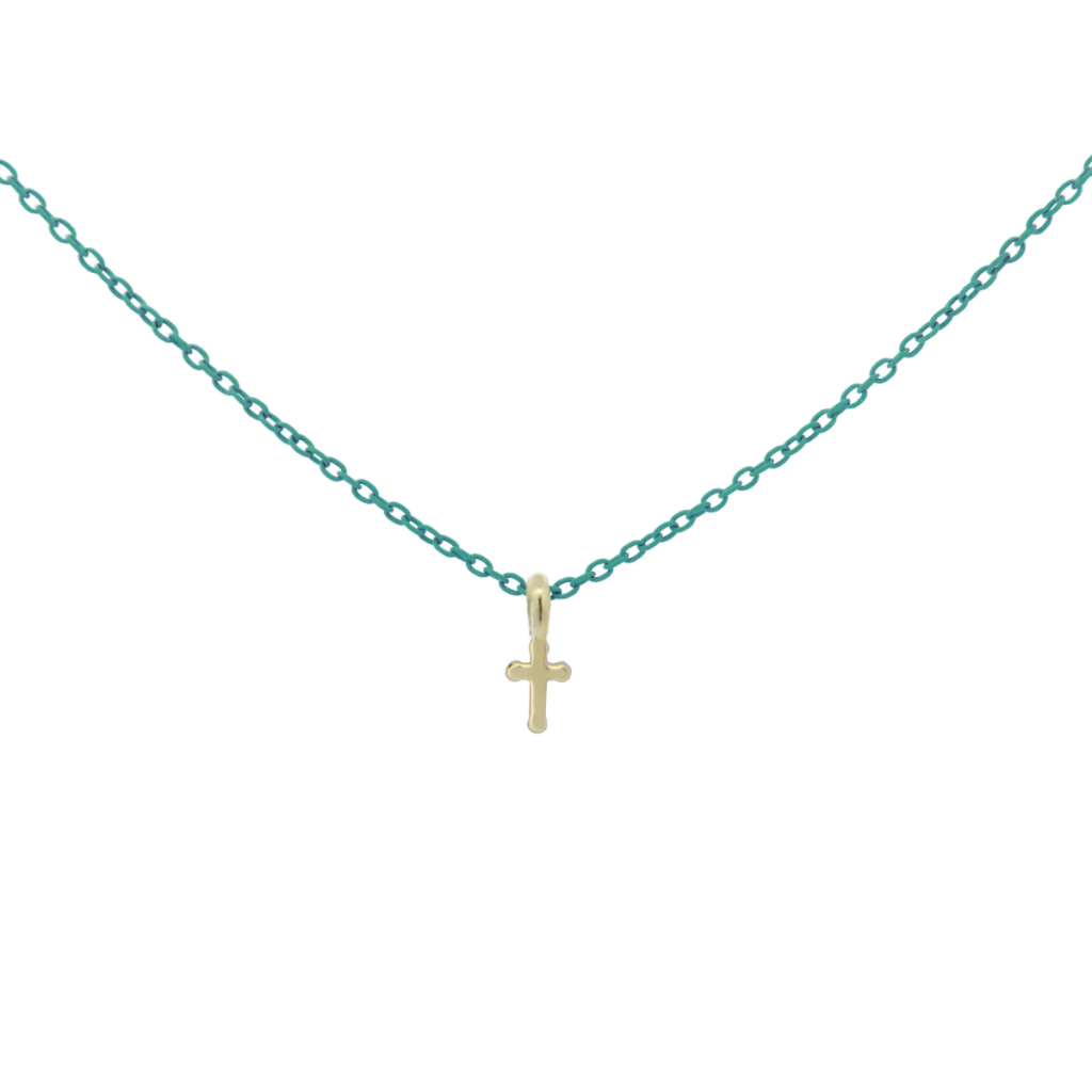 GIROCOLLO CROCE CATENA CON VERNICE - ORO 18KT - RUE DES MILLE