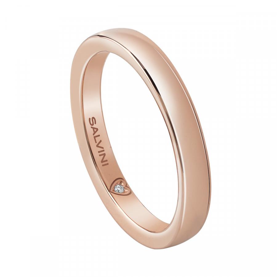 FEDE NUZIALE SIMPLY BATTITO SALVINI ORO ROSA MIS 12 - SALVINI