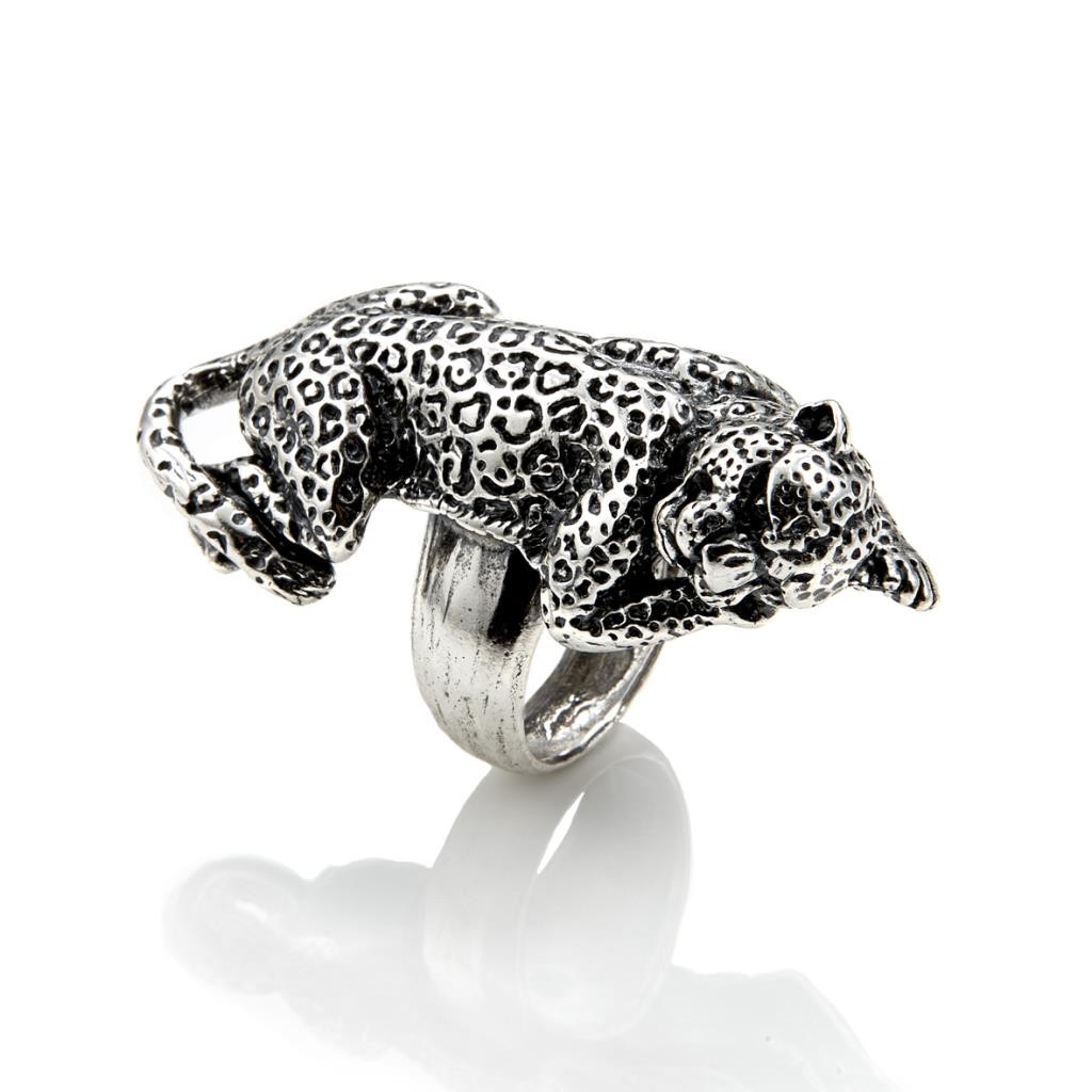 ANELLO LEOPARDO GIOVANNI RASPINI - SWAROVSKI