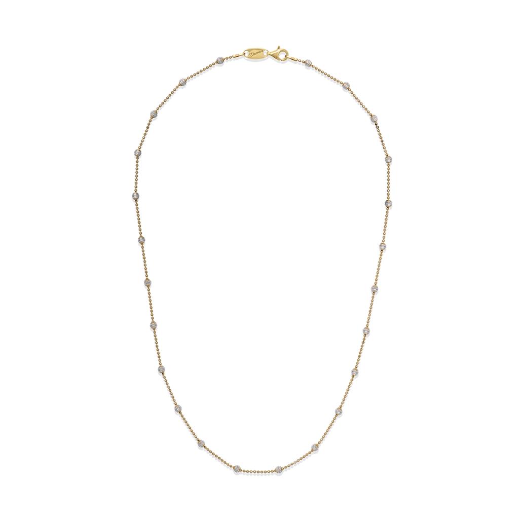 COLLANA SFERE DESMOS GIALLA/RODIATA - DESMOS