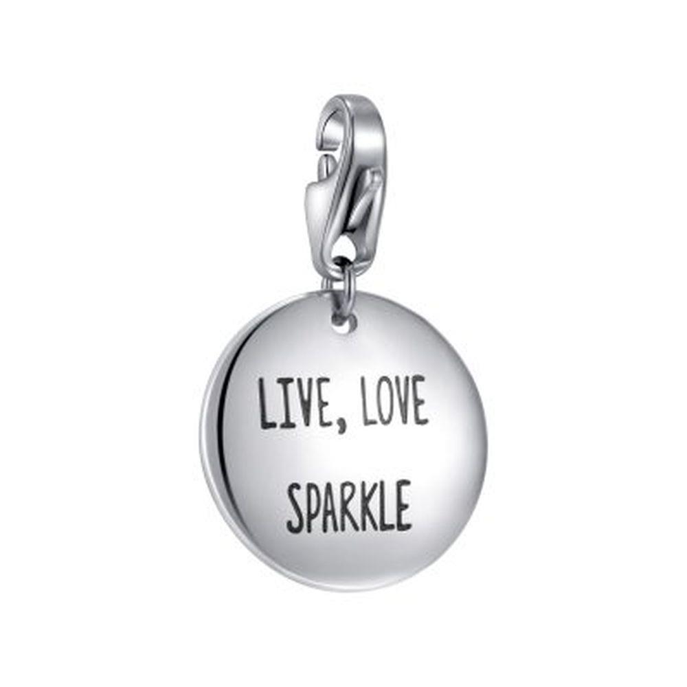 CHARM TARGHETTA "LIVE, LOVE, SPARKLE" - S