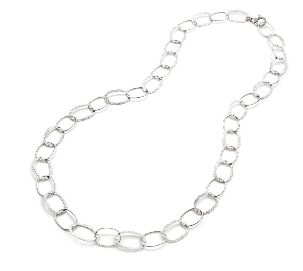 COLLANA MAGLIA OVALE ALTERNATA CM 92 - GIOVANNI RASPINI