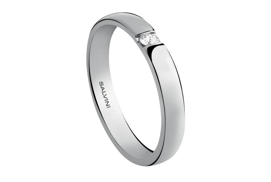 FEDE NUZIALE FOREVER DIAMANTE SALVINI MIS 12 - SALVINI